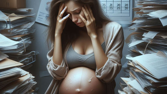 Femme enceinte stressée